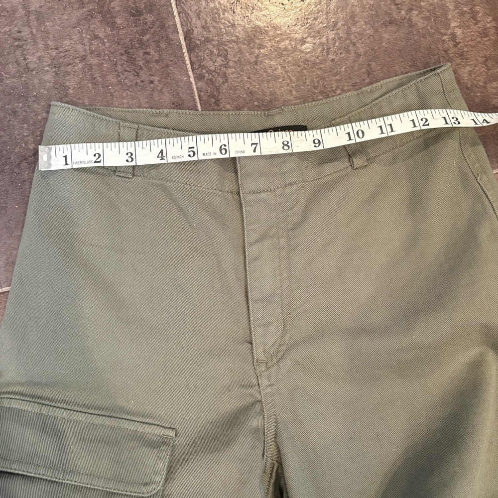 Quince Organic Stretch Cotton Twill Cargo Pants Size 2  Utility wide leg - Picture 6 of 10